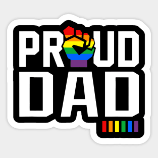 Proud Dad Rainbow LGBT Gay Pride Month Sticker